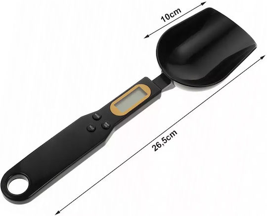Ψηφιακή Ζυγαριά Κουζίνας Κουτάλι έως 0.5kg Μαύρη