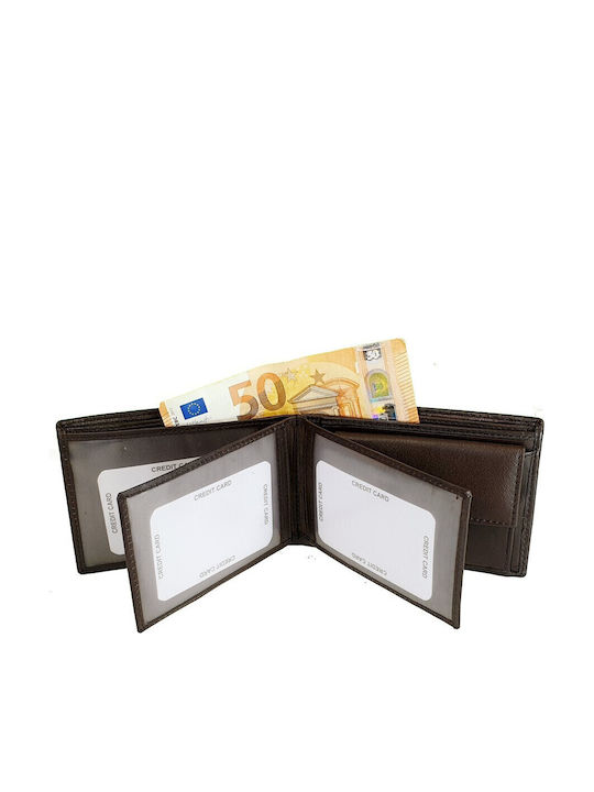 Мъжки Портфейл с RFID Кафяв