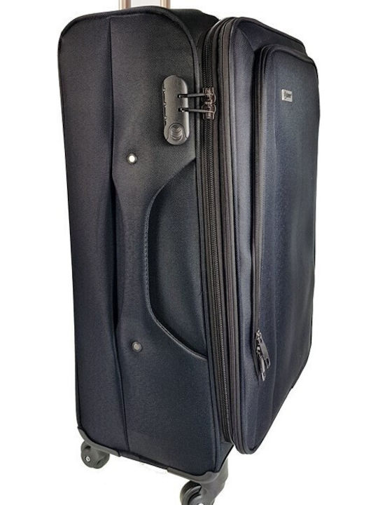 Βαλίτσα Καμπίνας Xplorer 15904-3 Μαύρο 58x36x24 4 Ρόδες Επέκταση & Κλειδαριά Μαύρο