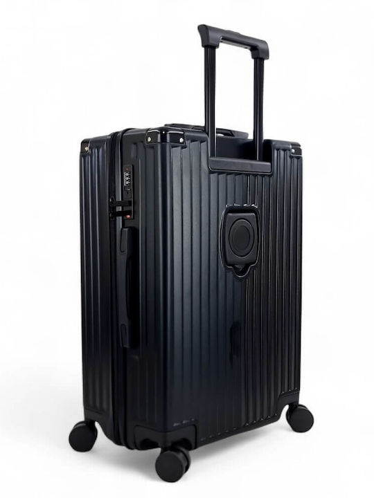 Mcan Reise Koffer Hart Schwarze mit 4 Räder Set 2 Stück