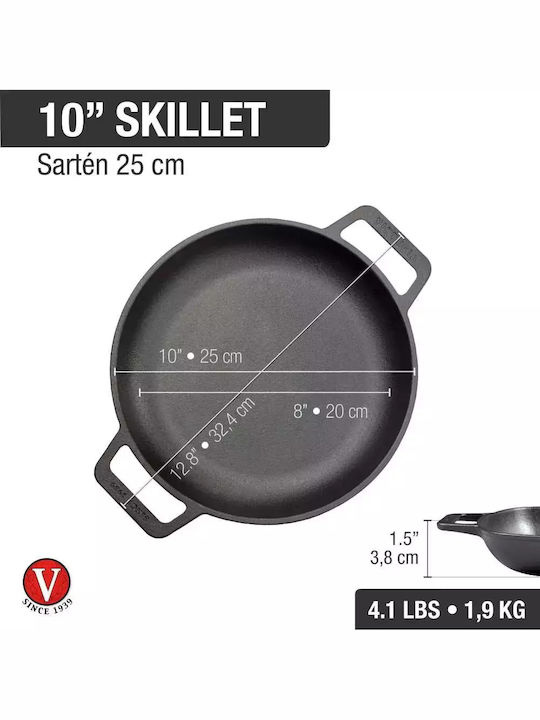 Victoria Pan aus Gusseisen mit Emaillebeschichtung 25cm