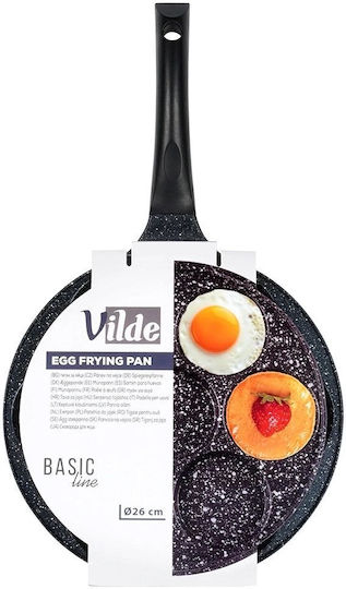 Vilde Basic Line Τηγάνι για Pancakes από Αλουμίνιο με Επίστρωση από Πέτρα 26cm