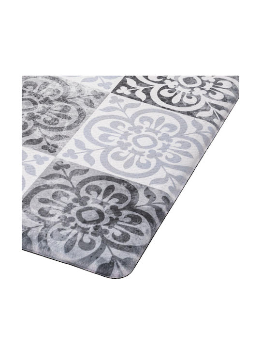 5Five Fußmatte Teppich mit rutschfester Unterlage Gray 45x75cm