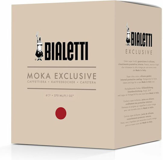 Moka Espressokocher Für Den Herd Rot