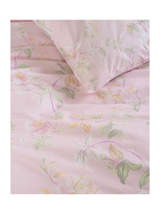 Rythmos Benetita Set Coverlet Single from Cotton & Polyester Pink 160x240cm 2pcs