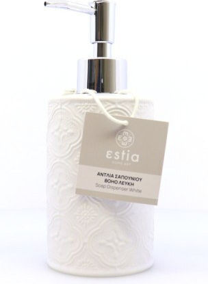 Αντλια Σαπουνιου Boho Πορσελανης 320ml Λευκη