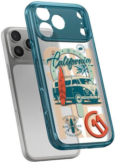Spigen Back Cover Silicon / Plastic 2mm Albastru (iPhone 17 ProRealme C11)
