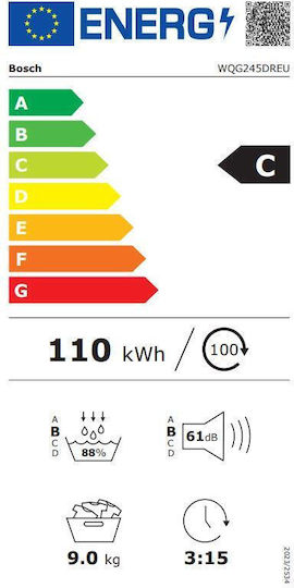 Bosch Serie 6 Στεγνωτήριο 9kg με Αντλία Θερμότητας