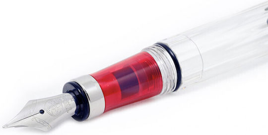 Twsbi Diamond 580 Kalligraphiefüller Fein mit Rot Tinte