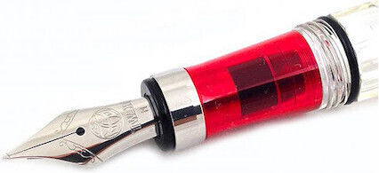 Twsbi Diamond 580 Kalligraphiefüller Fein mit Rot Tinte