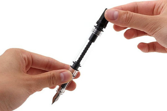 Twsbi Piston Filling Πένα Καλλιγραφίας Extra Fine με Μαύρο Μελάνι