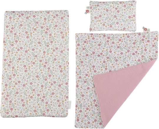 Little Dutch Έπιπλα Ξύλινο Κρεβάτι Κούκλας Soft Flowers