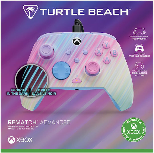 Turtle Beach Rematch Advanced Ενσύρματο Gamepad για PC / Xbox One / Xbox Series Cotton Candy