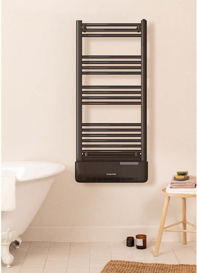 Create Електрическа закачалка за кърпи 1000W 115.5x51.5см Черен