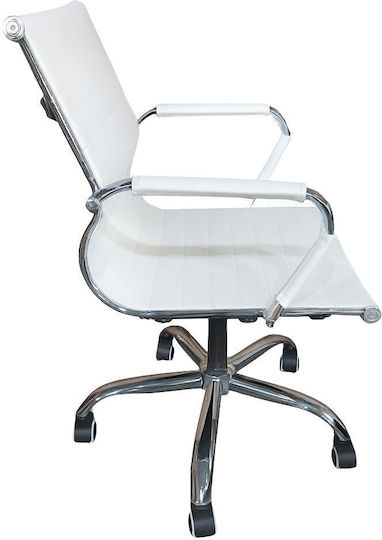 Polihome Cygon Low Office Chair with Arms White