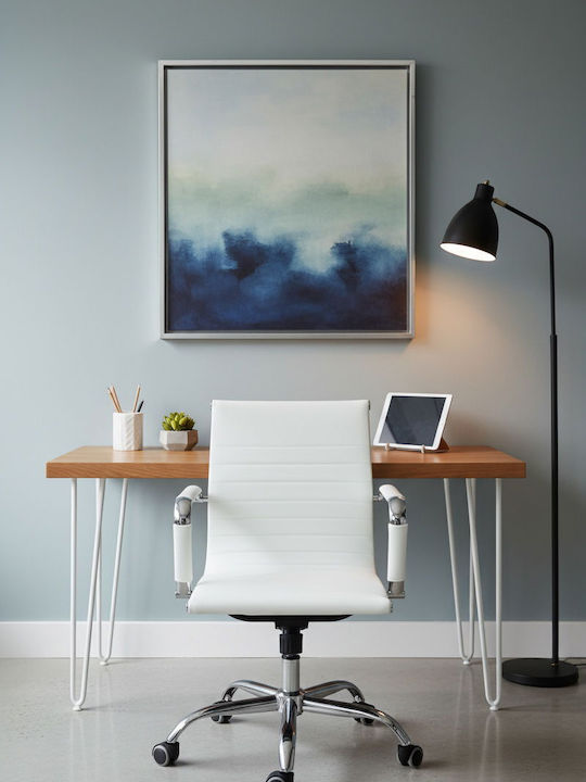 Polihome Cygon Low Office Chair with Arms White