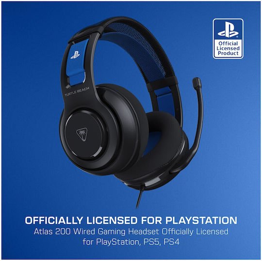 Turtle Beach Atlas 200 Over Ear Gaming Headset με σύνδεση 3.5mm for PC / PS4 / PS5