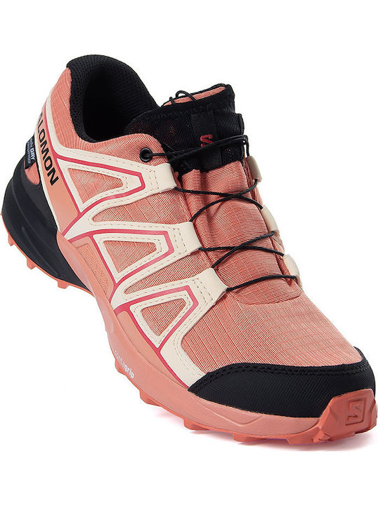 Speedcross Waterproof Kids Sports Shoes Running with Laces Orange
