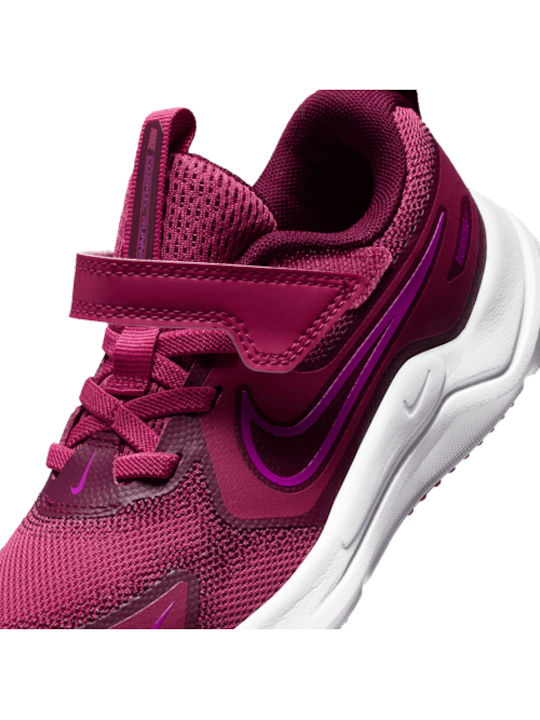 Cosmic Runner Kids Sports Shoes Running with Hoop & Loop Closure Burgundy