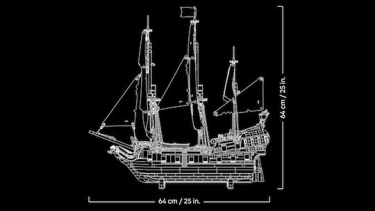 LEGO Icons Captain Jack Sparrow's Pirate Ship for 18+ Years 2862 Pieces