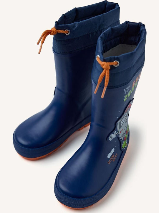 Kids Wellies with Internal Lining Blue