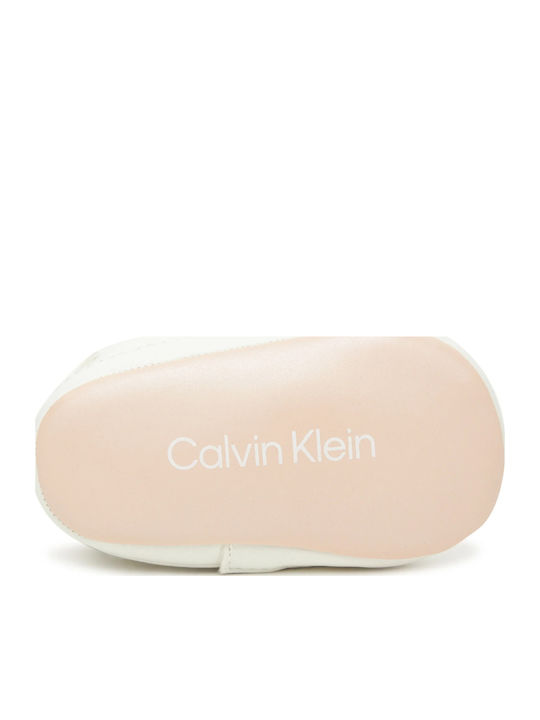 Calvin Klein Βρεφικά Sneakers Αγκαλιάς Λευκά