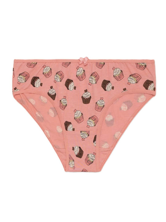 Minerva Cup Cakes Παιδικό Σετ με Βρακάκια Cream, Coral, Beige