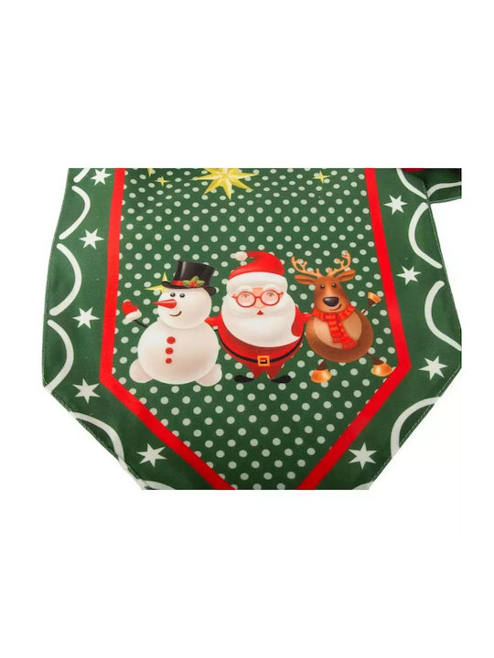 Christmas Table Runner Reindeer & Merry Christmas – 205x35cm Red