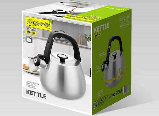 Maestro Τσαγιέρα Ανοξείδωτη 2500ml Maestro Τσαγιέρα Ανοξείδωτη 2500ml