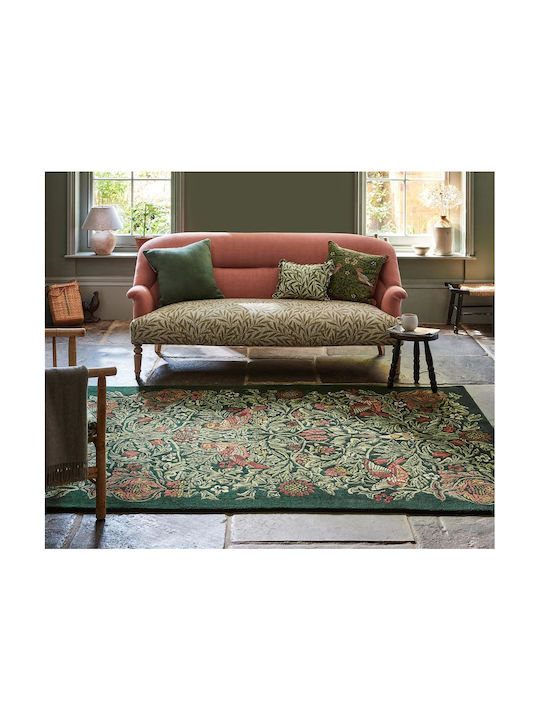 Morris & Co Bird Χειροποίητο Χαλί Ορθογώνιο Green 200x280cm
