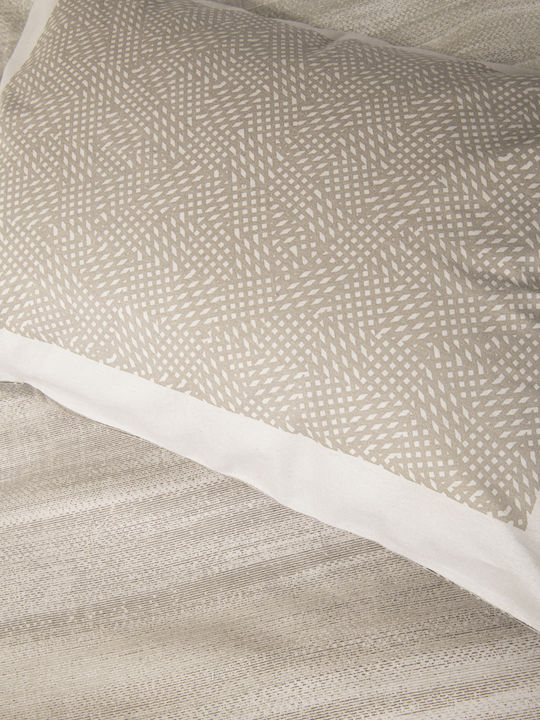 Nima Set Cearșafuri Single Flanel cu Elastic 100x200+32cm. Venity Beige 3buc