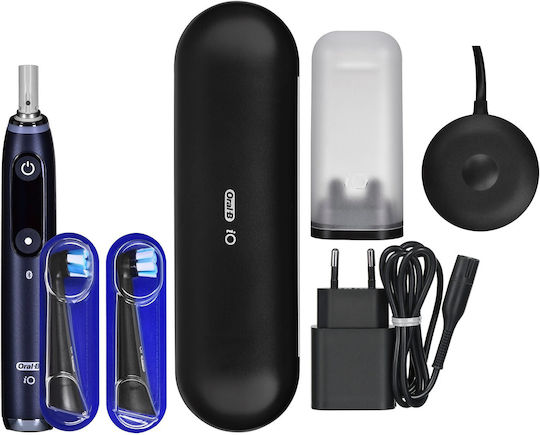 Oral-B iO Series 9N Ηλεκτρική Οδοντόβουρτσα με Αισθητήρα Πίεσης και Θήκη Ταξιδίου Μαύρη