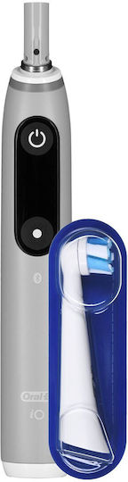 Oral-B iO Series 6 Ηλεκτρική Οδοντόβουρτσα με Αισθητήρα Πίεσης και Θήκη Ταξιδίου Grey Opal