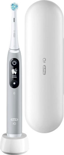 Oral-B iO Series 6 Ηλεκτρική Οδοντόβουρτσα με Αισθητήρα Πίεσης και Θήκη Ταξιδίου Grey Opal