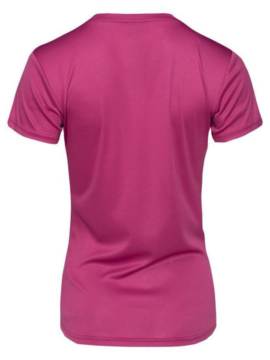 Women's Athletic T-shirt Fast Drying with Sheer Purple