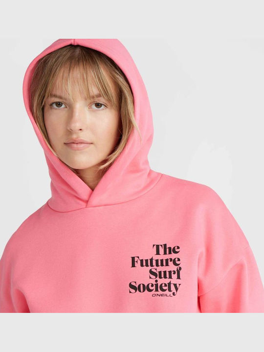 Women's Sweatshirt Hooded Pink