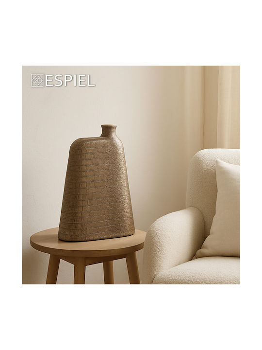 Espiel Decorative Vase Crocodile Gold 29x8x40cm