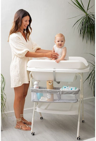 Interbaby Baby Bath And Changing Table Baby Estrellas White