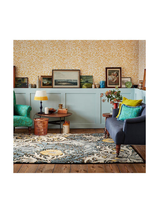 Morris & Co Seaweed Χειροποίητο Χαλί Ορθογώνιο Teal 200x280cm