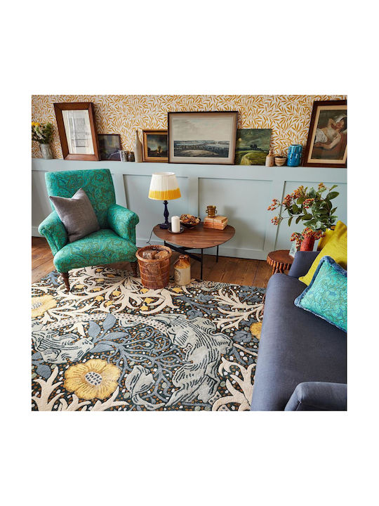 Morris & Co Seaweed Χειροποίητο Χαλί Ορθογώνιο Teal 200x280cm