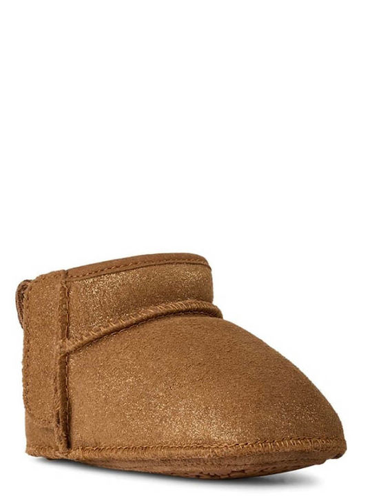 UGG Βρεφικά Μποτάκια Αγκαλιάς Καφέ Classic Ultra Mini Dazzle