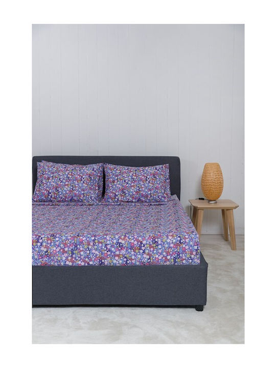 Naf Naf Summit Σετ Σεντόνια Μονά 170x260εκ. Lilac (3τμχ)