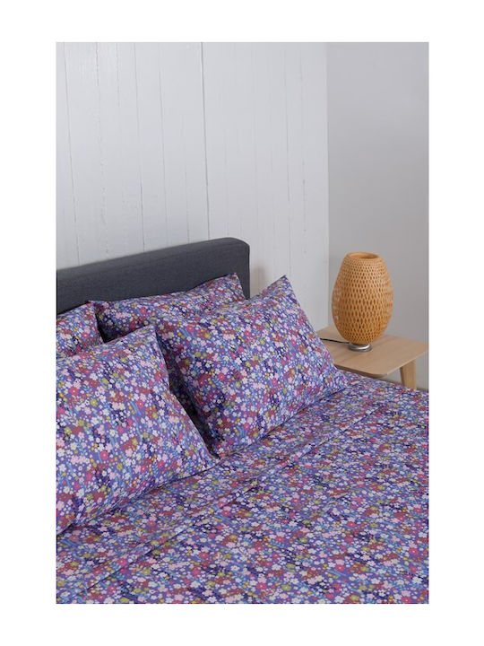 Naf Naf Summit Σετ Σεντόνια Μονά 170x260εκ. Lilac (3τμχ)