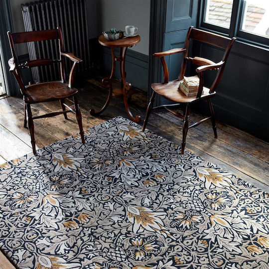 Morris & Co Snakeshead Χειροποίητο Χαλί Ορθογώνιο Indigo 250x350cm