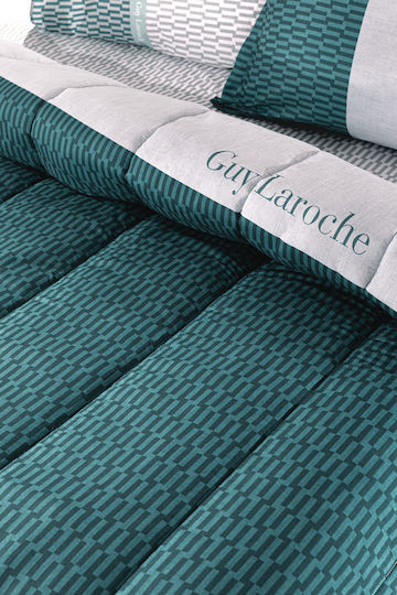 Guy Laroche Пухено Куинсайз 220x240бр Status Петрол 530 г/м²Gsm