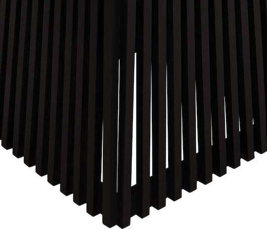 Frantz Platz Tisch Speisesaal Holz mit Metallgestell Black Velvet-Black Metal 80x80x78cm