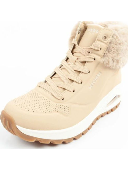 Uno Rugged Women's Ankle Boots Beige
