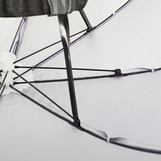 Head Umbrella Flippy 69 Cm Diameter Elastic Headband Uv Rain Protection Sapphire Blue