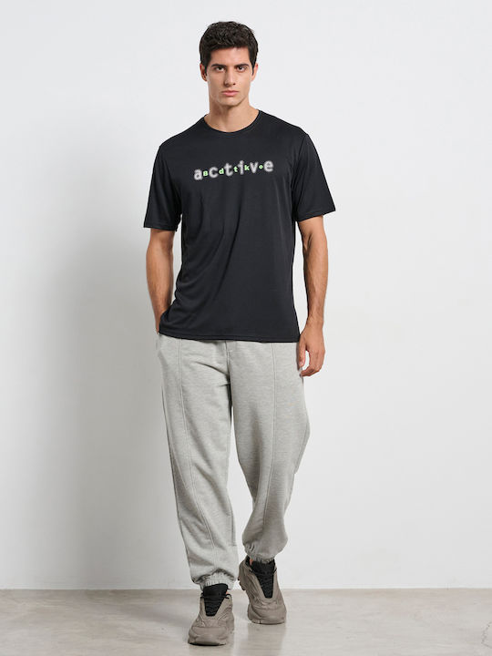 Jogginghose mit Gummizug Melange Gray