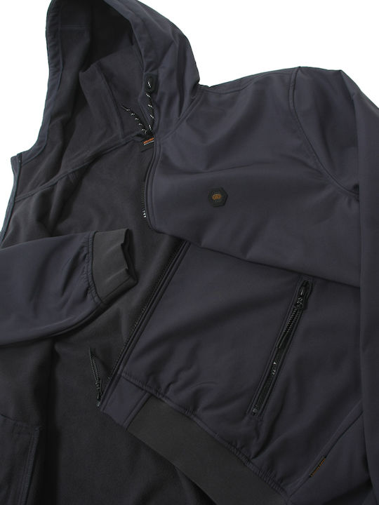 Winter Jacket Softshell Waterproof and Windproof Blue